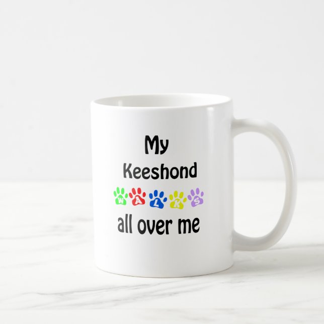 Mug Conception de Keeshond Walks (Droite)