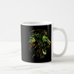 Mug Conception de la foi camouflage couronne Jésus lio