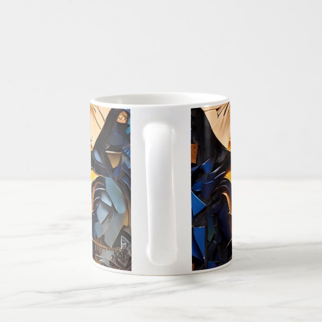 Mug Conception de la mosaïque de chats (Poignée)