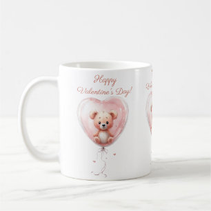 Mug Conception de la Saint-Valentin avec un ours en pe