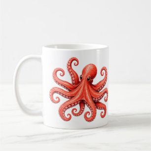 Mug Conception de la vie marine de l'octopus océan
