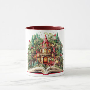 Mug Conception de livre de Noël festive