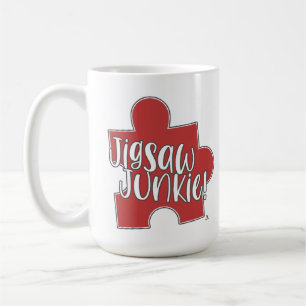 Mug Conception de logo de passe-temps de puzzle addict
