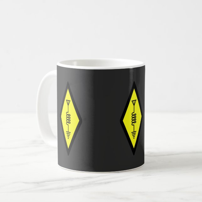 Mug Conception de logo de radio HAM (Devant gauche)