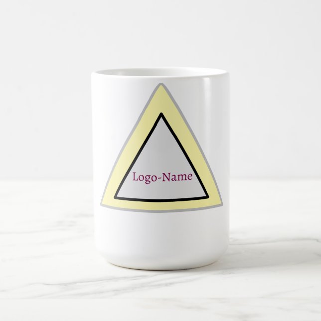Mug Conception de logo triangle minimal (Centre)