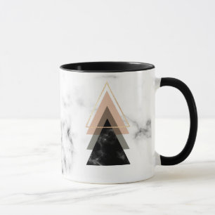 Mug Conception de marbre en pastel d'impression