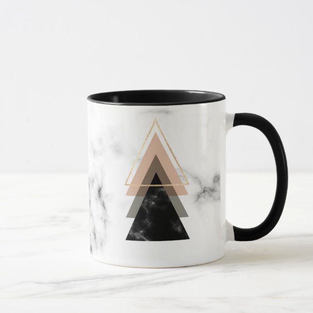 Mug Conception de marbre en pastel d'impression (Droite)
