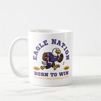 Mug Conception de mascotte de football Eagle Nation