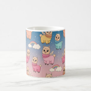 Mug Conception de motif licorne magique et étoiles