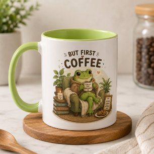 Mug Conception de motivation d'étude de grenouille mig