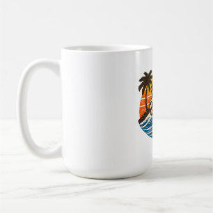 Mug Conception de nom Adam Retro Sunset