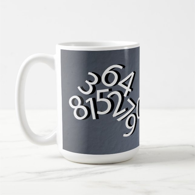 Mug Conception de nombres (Gauche)