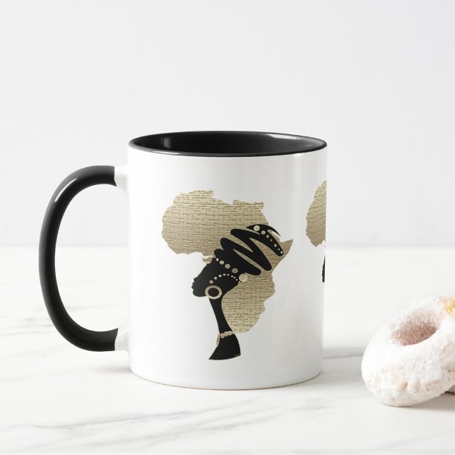 Mug Conception de patrimoine afrocentrique • L'Afrique (Créateur téléchargé)
