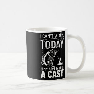 Mug Conception de pêche Je ne peux pas travailler aujo