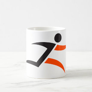 Mug Conception de personne en train de courir