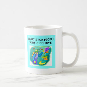 Mug conception de plongée à l'air