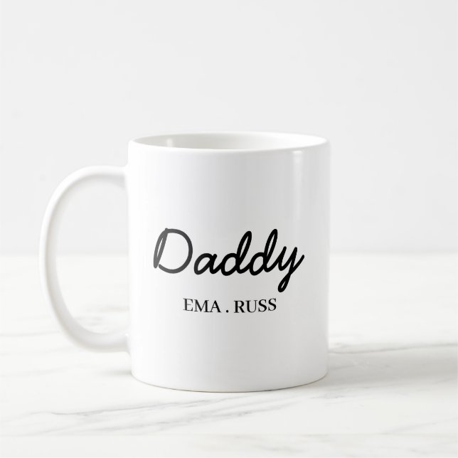 Mug Conception de script pour la fête des pères avec l (Gauche)