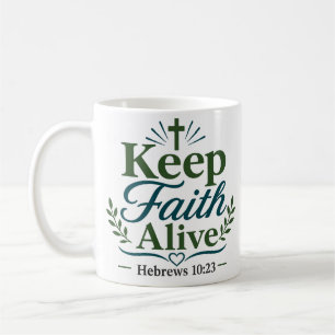 Mug Conception de scripture minimaliste « Garder la fo