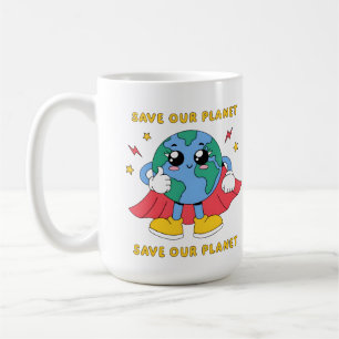 Mug Conception de super-héros mignon pour sauver la Te