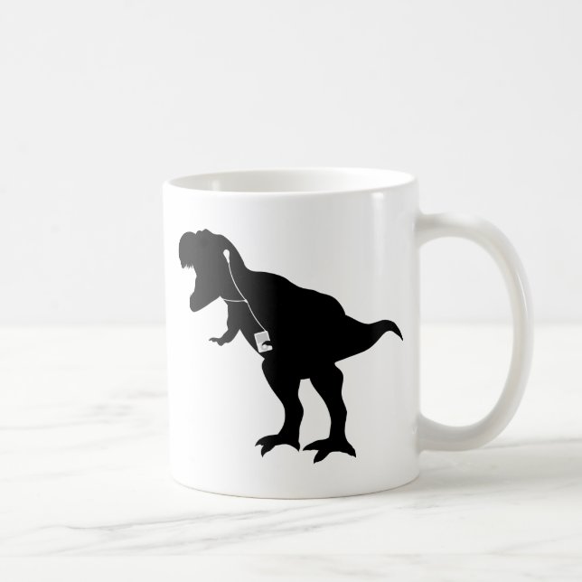 Mug Conception de T-Rex de danse (Droite)