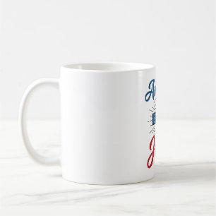Mug Conception de t-shirt croix patriotique L'Amérique