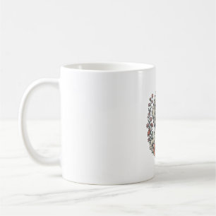 Mug Conception de T-Shirt de Portrait de Chien Bouclé