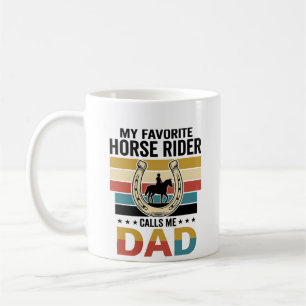 Mug Conception de t-shirt Mon cavalier de cheval préfé