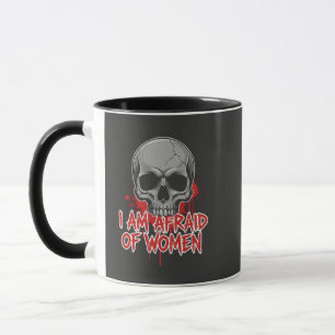 Mug Conception de T-Shirt Peur des Femmes