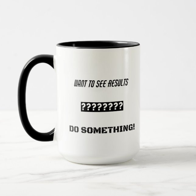 Mug Conception de texte motivationnel (Gauche)