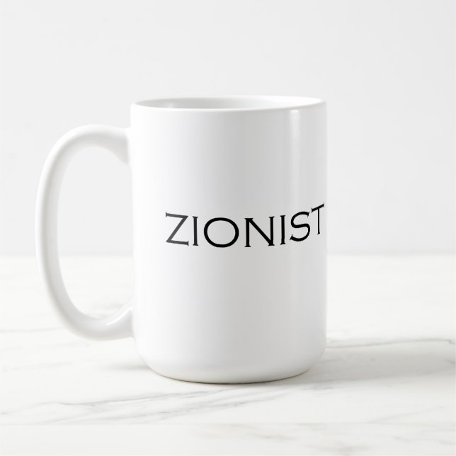Mug conception de texte sioniste (Gauche)