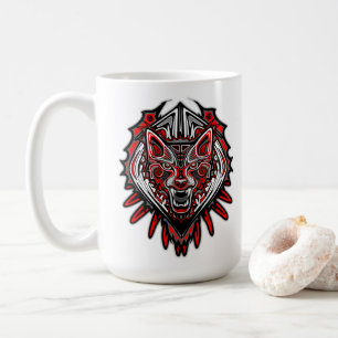 Mug Conception de totem tribal Haida Loup