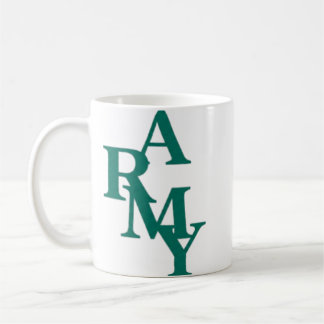 Mug Conception de typographie gras Army empilée minima