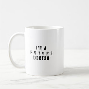 Mug Conception de typographie grunge de futur docteur