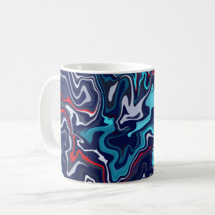 Mug Conception de vague de fluide abstrait
