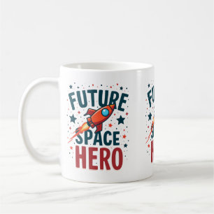 Mug Conception de vaisseau spatial rétro de héros de l