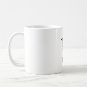 Mug Conception de vecteur de tournesol de girafe vinta