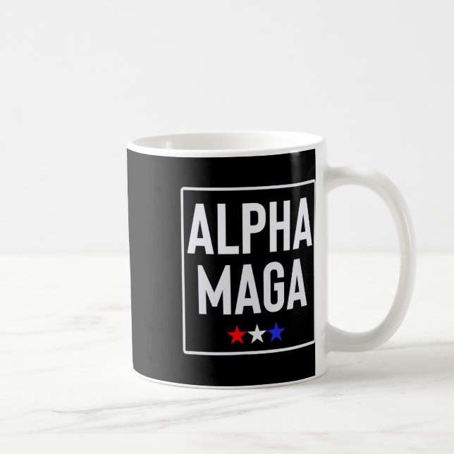 Mug Conception d'élection Alpha Mega Trump 2024  (Droite)