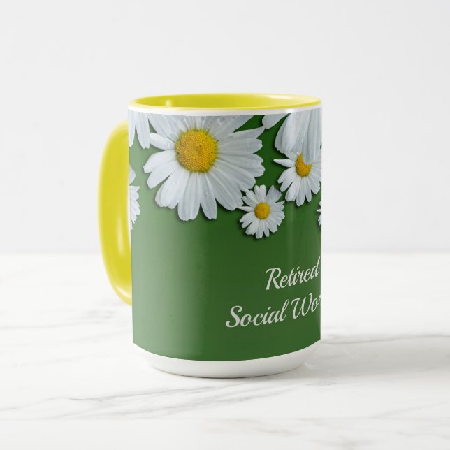 Mug Conception des maris, travailleur social retraité (Devant gauche)