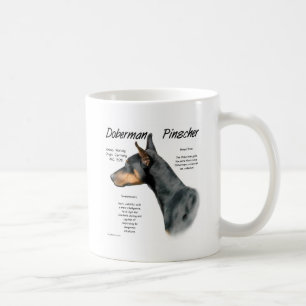 Mug Conception d'histoire du Pinscher de dobermann