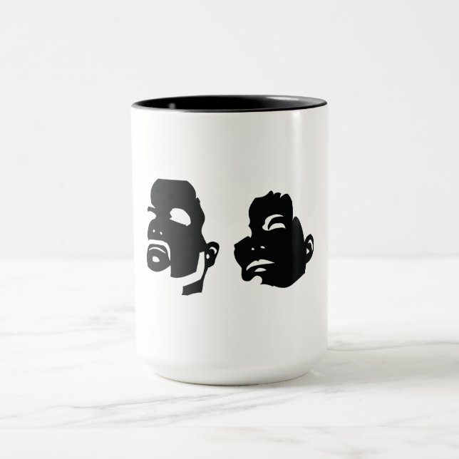 Mug Conception d'icône Heads Up par BerkhouseSnyder (Centre)