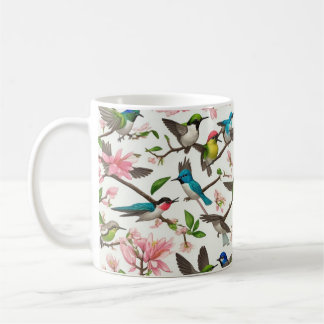 Mug conception d'oiseaux