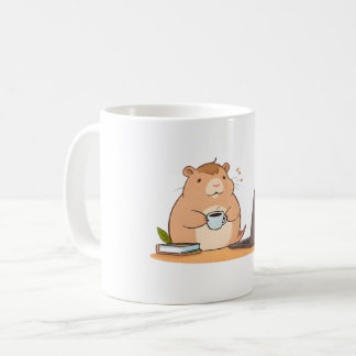 Mug Conception d'ordinateur portable de codeur de capy