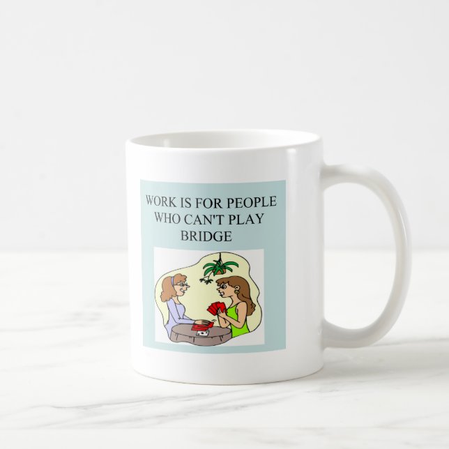 Mug conception drôle de plaisanterie de joueur de pont (Droite)
