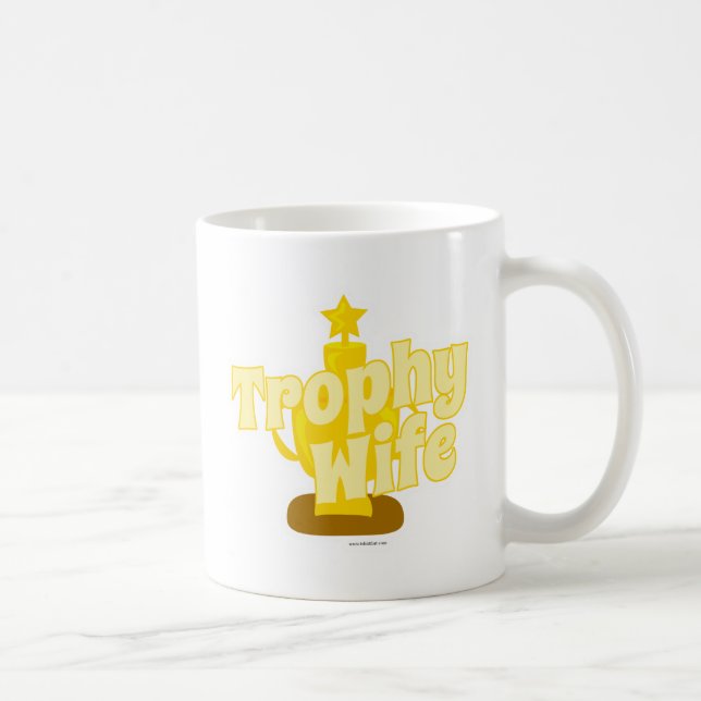 Mug Conception du logo gagnant du trophée de femme (Droite)
