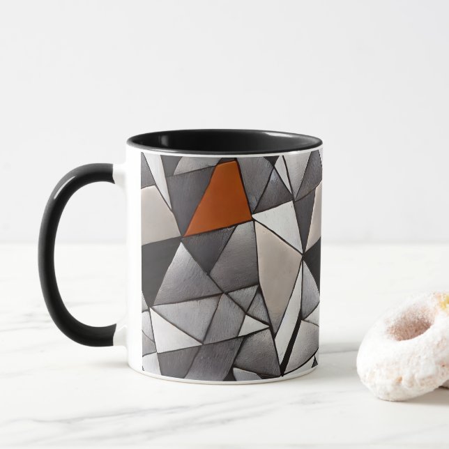 Mug Conception géométrique (Avec donut)