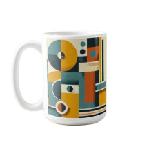 Conception géométrique classique Mug, 11 oz