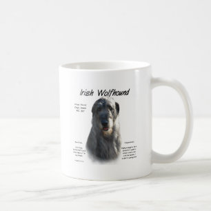Mug Conception (grise) d'histoire de chien-loup