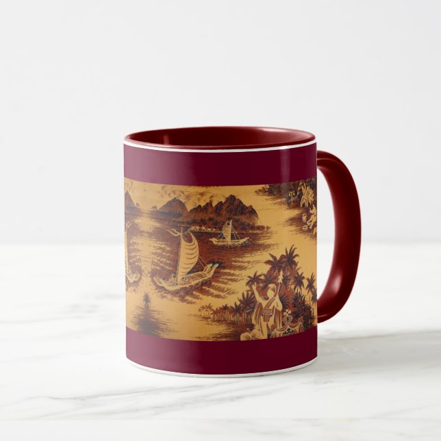 Mug Conception hawaïenne de la moitié du siècle (Devant droit)
