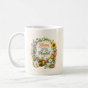 Mug Conception Inspirante de Jardin Floral Aquarelle