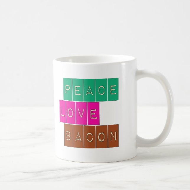Mug Conception lumineuse de couleurs de lard d'amour (Droite)
